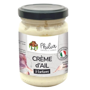 Crème d'ail Bio de la marque Philia
