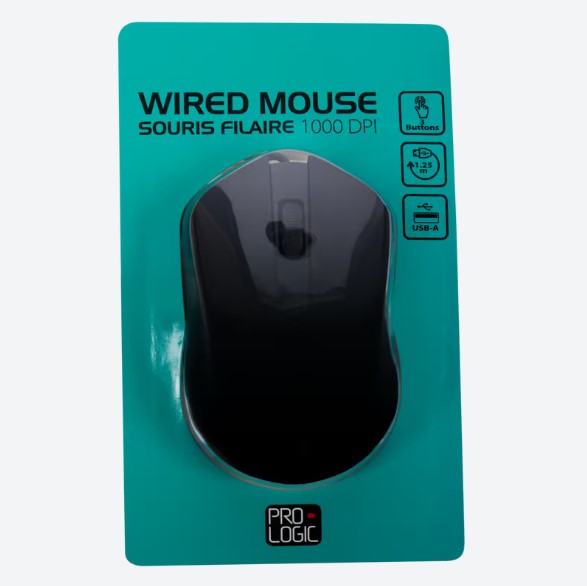 Souris optique filaire Prologic 1000 DPI