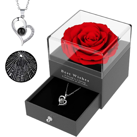 fleur rose éternelle cadeau noel saint valentin