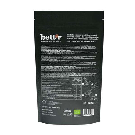 Granola Protéines Cacahuète Cacao, bio, Bett'r, 300 g