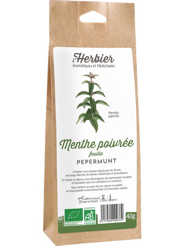L'HERBIER Menthe poivrée feuilles 40g