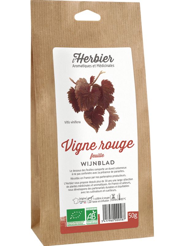 L'HERBIER Vigne rouge feuilles 30g