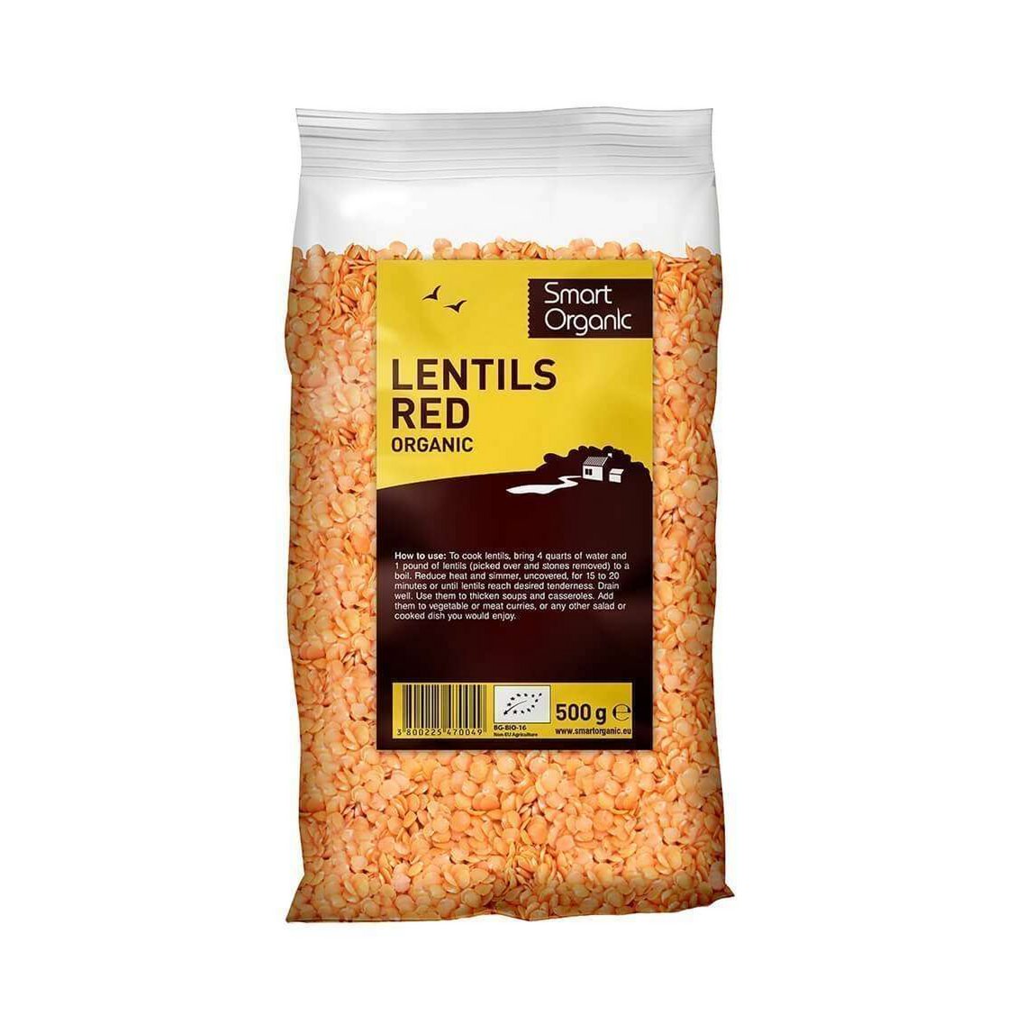 Lentilles rouges bio Smart Organic 500 g