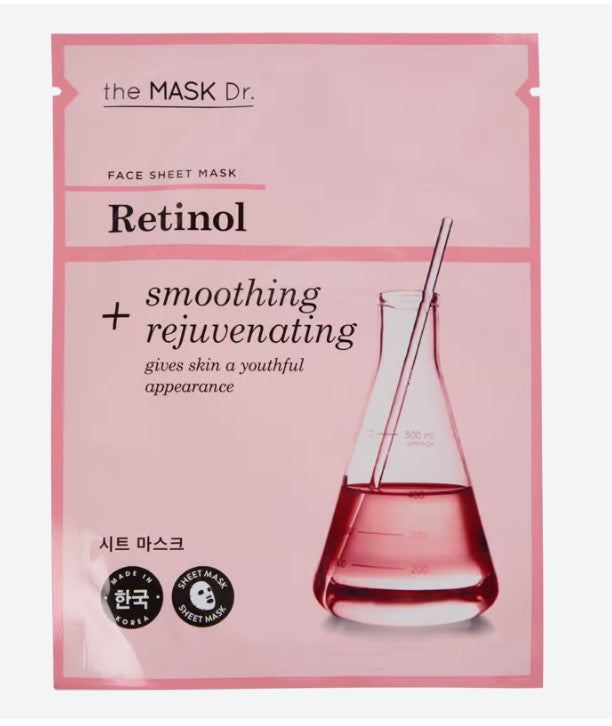 Masque coréen : Masques visage coréens - The Mask Dr.  - Rétinol - CiCa - PHA + AHA - Probiotiques - Panthénol - NMF