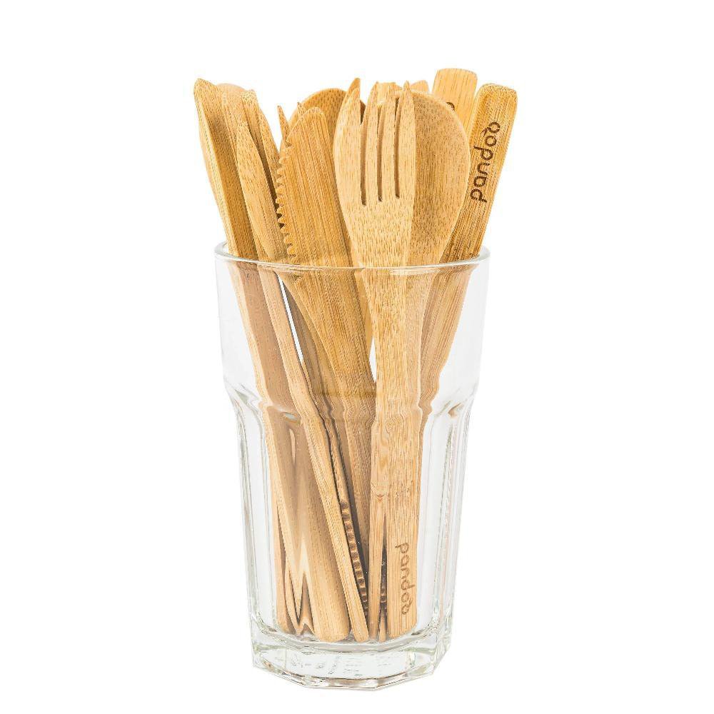 Couverts en bambou 100% naturel | lot de 5