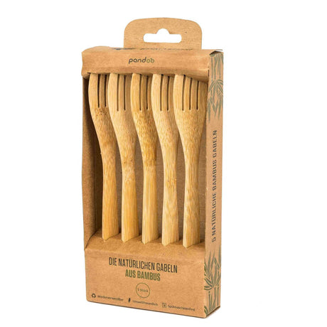 Couverts en bambou 100% naturel | lot de 5