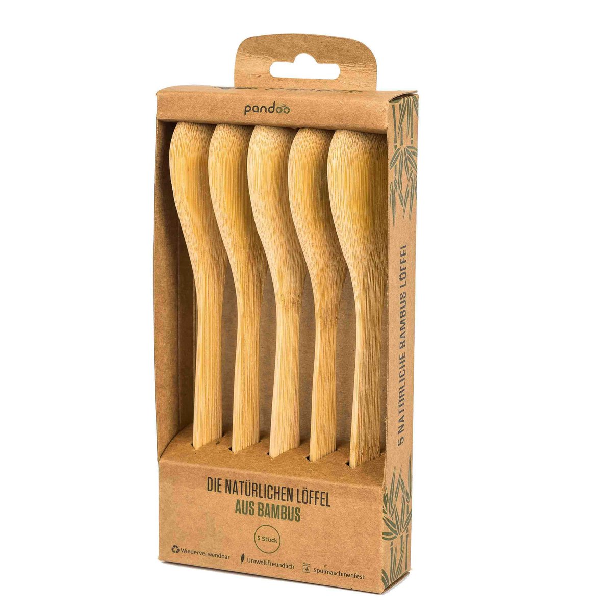 Couverts en bambou 100% naturel | lot de 5