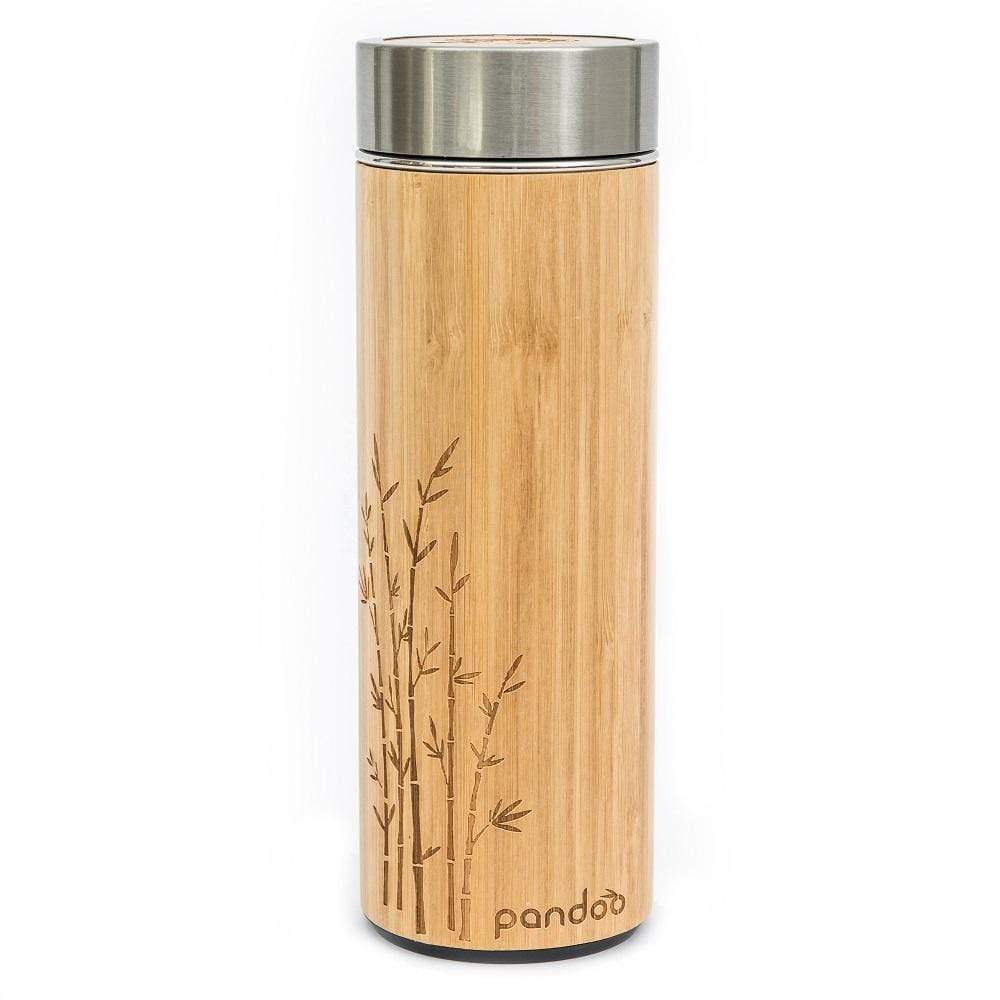 Mug isotherme en bambou | y compris passoire à thé | 2 tailles