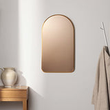 Miroir avec Cadre en Arc Doré - 45 x 80 cm