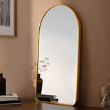 Miroir avec Cadre en Arc Doré - 45 x 80 cm
