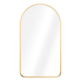 Miroir avec Cadre en Arc Doré - 45 x 80 cm