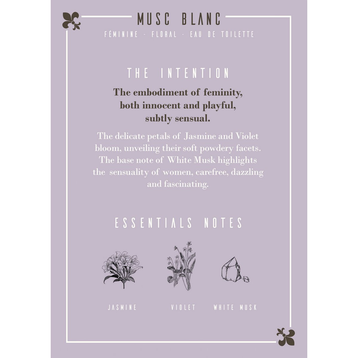 Musc blanc Eau de Toilette 50ml