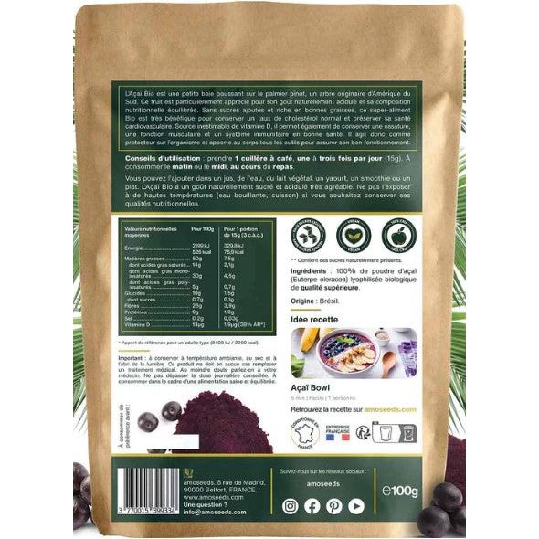 AÇAÏ EN POUDRE BIO 100G