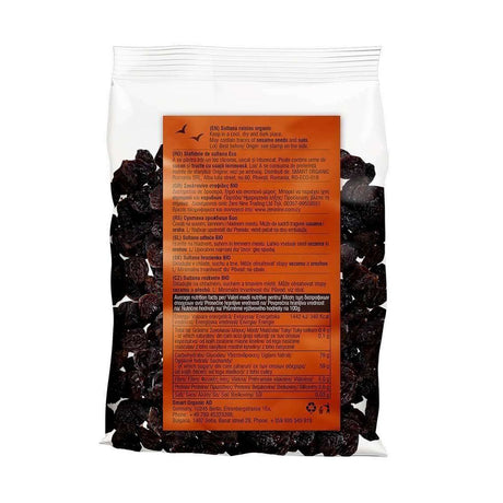 Sultana Raisins, organic, Smart Organic, 200g