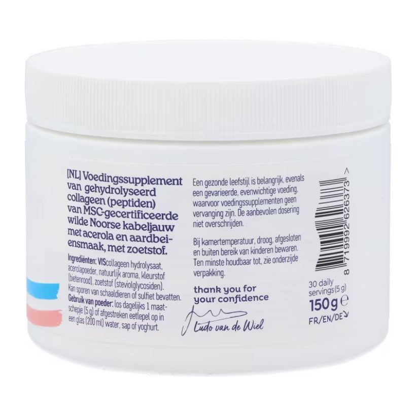 Poudre de Collagène de Poisson Fraise - 150g