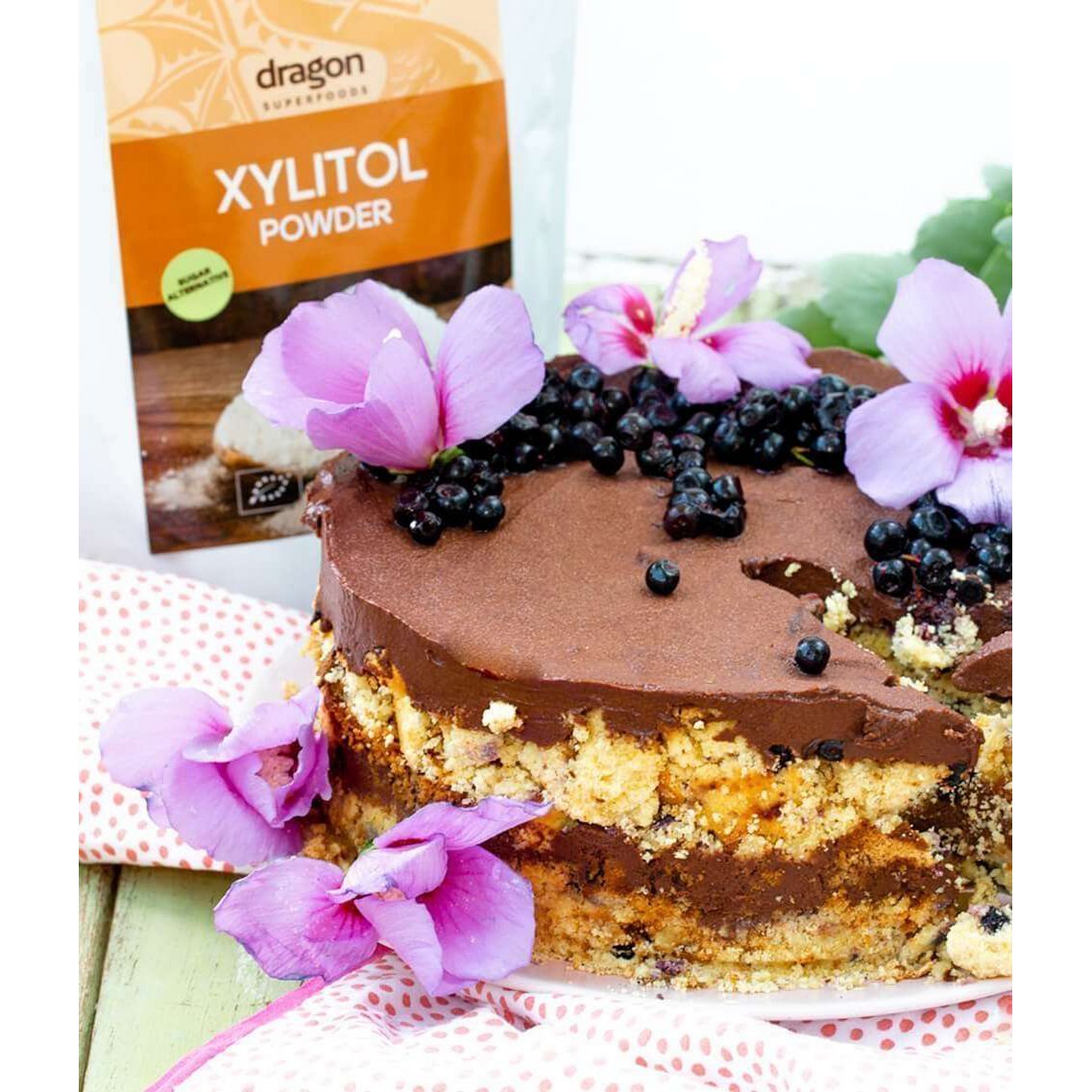 Xylitol, poudre, bio, Dragon Superfoods, 250 g