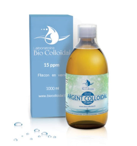 Argent colloïdal 15 ppm Bio Colloïdal – Flacon 1 L