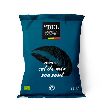 Chips bio au sel de mer reBEL 35 g.
