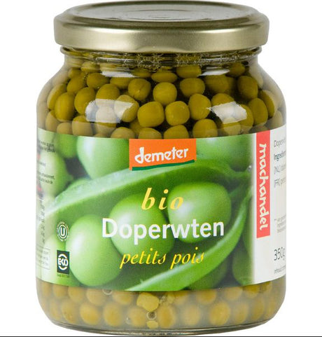 Petits pois bio Demeter 680 g Machandel en bocal