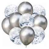 Pack de 15 ballons chromés