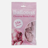 Pack de 15 ballons chromés