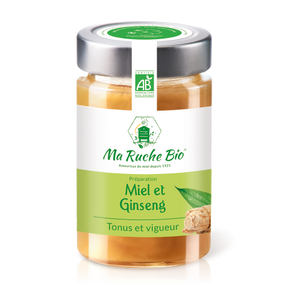 MONPAKI : MIEL ET GINSENG  BIO [ TONUS ET VIGUEUR]