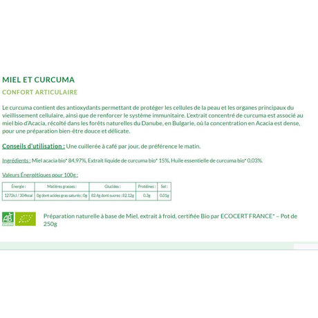 Miel et curcuma